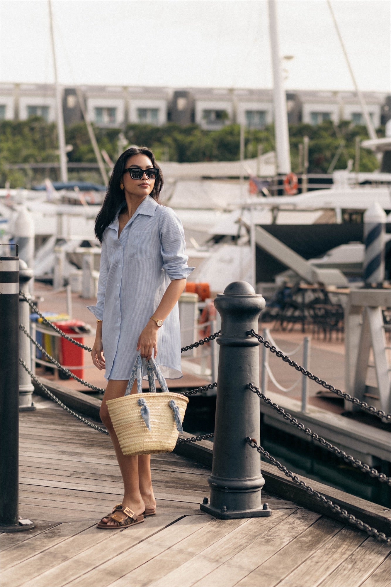 sleeveless linen dress Frank & Eileen | Daphne Sleeveless Popover Dress