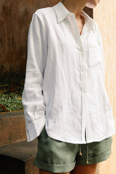 Classic Linen Shirt | Linen Clothing Online | Summery The Label